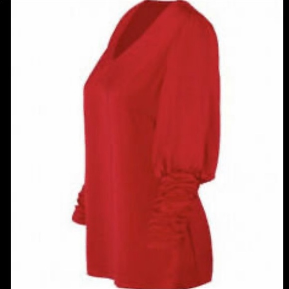 Sold * NWT | CAbi Aurora Blouse Vermillion; Style 5709: - Picture 4 of 6